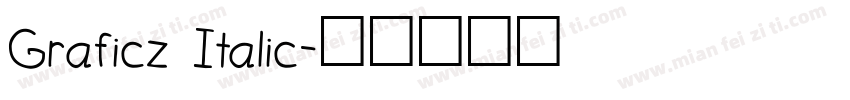 Graficz Italic字体转换